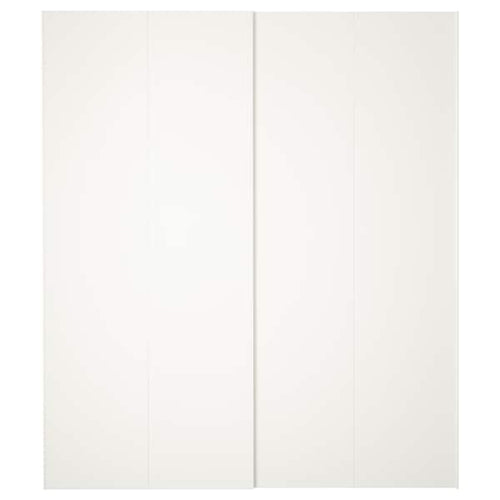 HASVIK - Pair of sliding doors, white, 200x236 cm