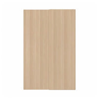 HASVIK pair of sliding doors, white stained oak effect, 150x236 cm