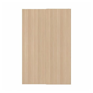 Ikea HASVIK - Pair of sliding doors, white stained oak effect, 150x236 cm