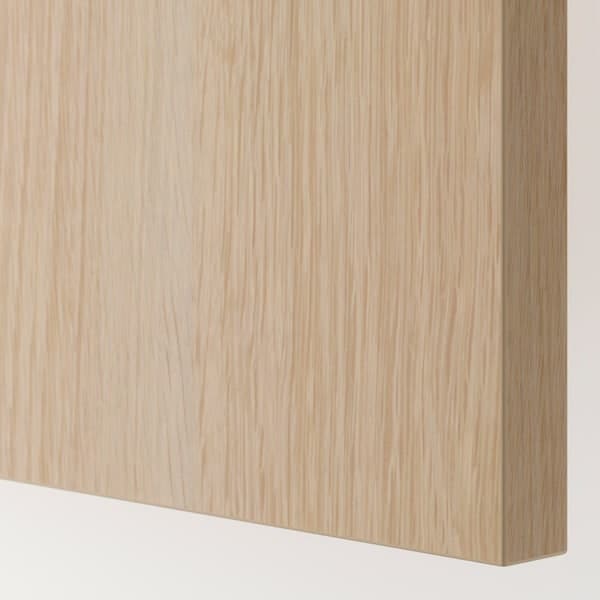 HASVIK - Pair of sliding doors, oak effect with white stain, 200x236 cm - best price from Maltashopper.com 20521565