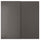 HASVIK - HASVIK Pair of sliding doors, dark grey, 200x201 cm