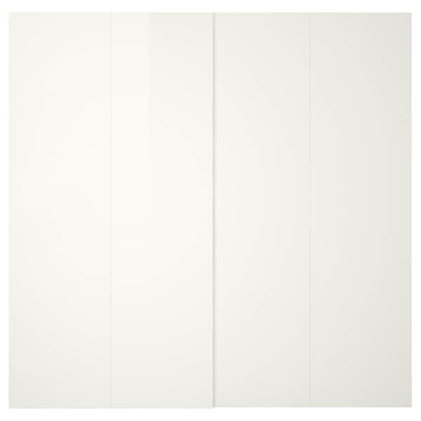 Ikea HASVIK - Pair of sliding doors, high-gloss white, 200x236 cm