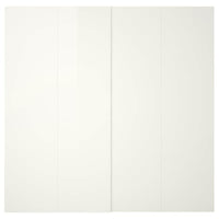 HASVIK pair of sliding doors, high-gloss white, 200x236 cm