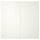 HASVIK pair of sliding doors, high-gloss white, 200x236 cm
