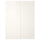 HASVIK pair of sliding doors, high-gloss white, 150x236 cm