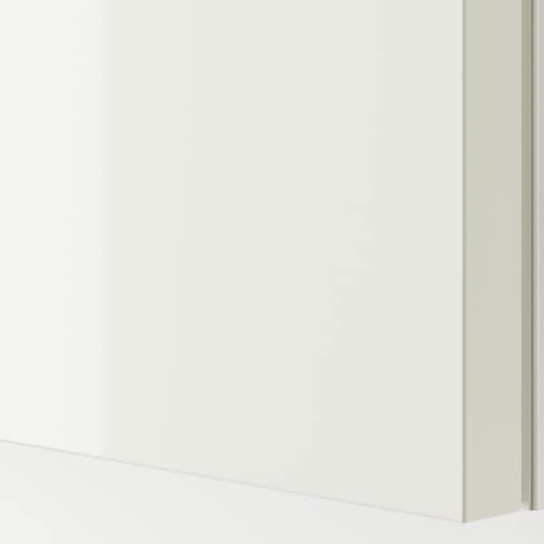 HASVIK - Pair of sliding doors, high-gloss white, 200x236 cm - best price from Maltashopper.com 90521557