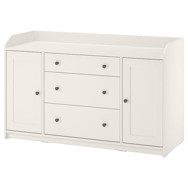 HAUGA - Sideboard, white, 140x84 cm