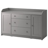 HAUGA sideboard, grey, 140x84 cm