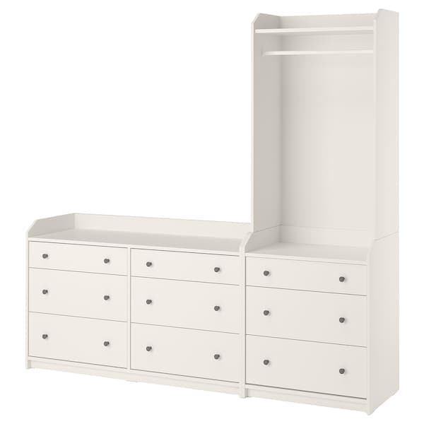Ikea HAUGA - Storage combination, white, 208x199 cm