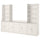 HAUGA - HAUGA Storage combination, white, 279x46x199 cm