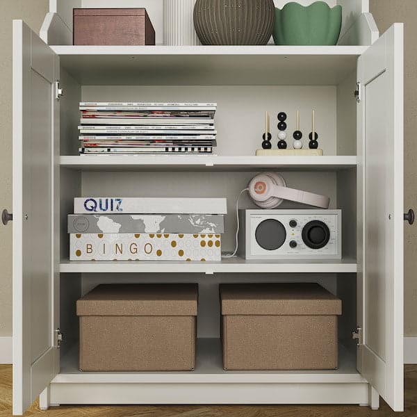 HAUGA - Storage combination, white, 244x46x116 cm