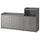 HAUGA - HAUGA Storage combination, grey, 208x116 cm