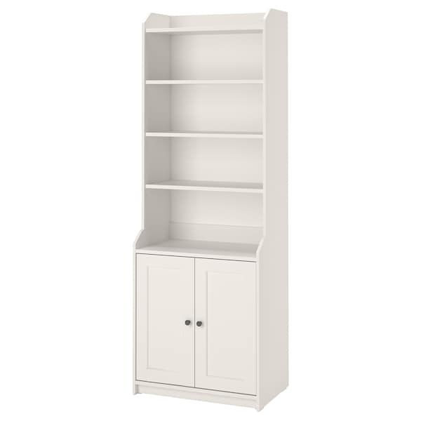 HAUGA - High cabinet with 2 doors, white, 70x199 cm - best price from Maltashopper.com 20415046
