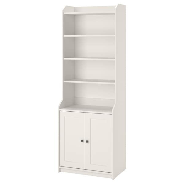 HAUGA - High cabinet with 2 doors, white, 70x199 cm