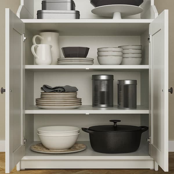 Ikea HAUGA - High cabinet with 2 doors, white, 70x199 cm