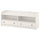 HAUGA - HAUGA TV bench, white, 138x36x54 cm