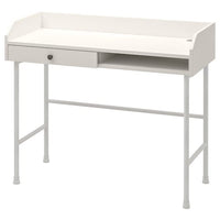 HAUGA - Desk, white, 100x45 cm - best price from Maltashopper.com 90477677