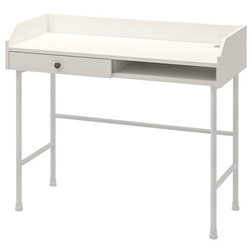 HAUGA - Desk, white, 100x45 cm