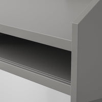 HAUGA - Desk, grey, 100x45 cm - best price from Maltashopper.com 60477674