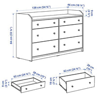 HAUGA - Bedroom furniture, set of 2, white - Premium Beds & Accessories from Ikea - Just €356.99! Shop now at Maltashopper.com