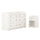 HAUGA bedroom furniture, set of 2, white