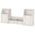 HAUGA - HAUGA TV/storage combination, white, 277x46x116 cm