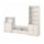 HAUGA - TV/storage combination, white, 277x46x199 cm