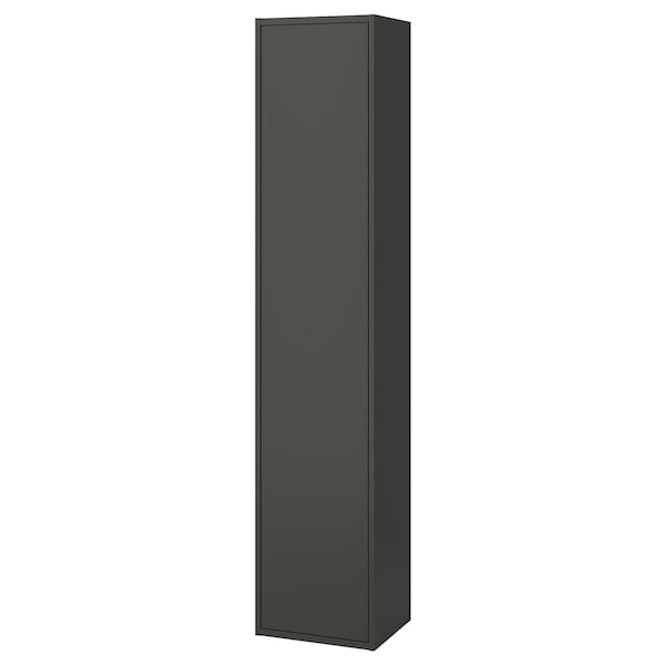 Ikea HAVBÄCK - High cabinet with door, dark grey, 40x35x195 cm