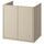 HAVBÄCK - HAVBÄCK Wash-stand with doors, beige, 60x48x63 cm
