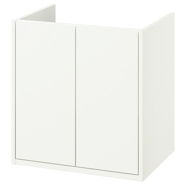 HAVBÄCK - Wash-stand with doors, white, 60x48x63 cm - best price from Maltashopper.com 80535003