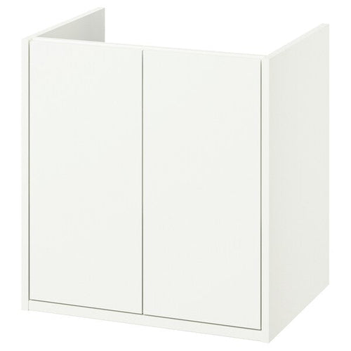 HAVBÄCK - Wash-stand with doors, white, 60x48x63 cm