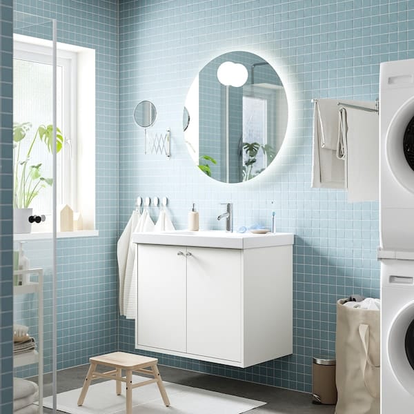 Ikea HAVBÄCK - Wash-stand with doors, white, 80x48x63 cm