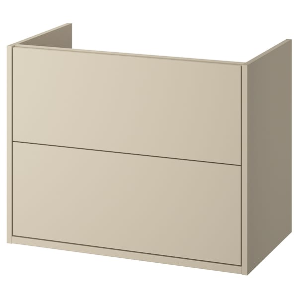 HAVBÄCK - Wash-stand with drawers, beige, 80x48x63 cm - best price from Maltashopper.com 50535066