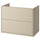 HAVBÄCK - HAVBÄCK Wash-stand with drawers, beige, 80x48x63 cm