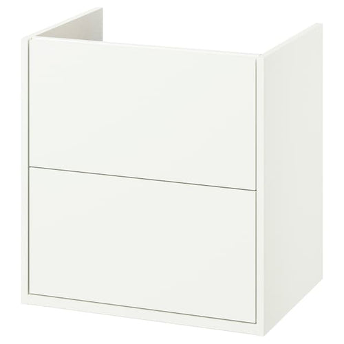 HAVBÄCK wash-stand with drawers, white, 60x48x63 cm