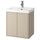 HAVBÄCK / ORRSJÖN - Washbasin/ante/washbasin unit/mixer, beige,62x49x69 cm