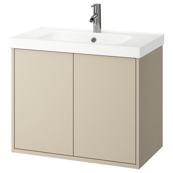 Ikea HAVBÄCK / ORRSJÖN - Washbasin / washbasin unit/miscelat, beige,82x49x69 cm