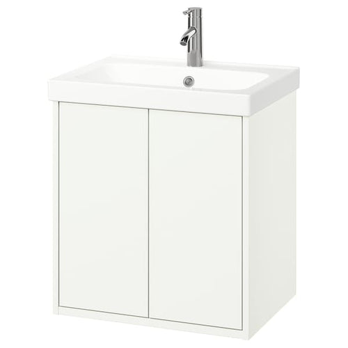 HAVBÄCK / ORRSJÖN - Washbasin / washbasin unit / mixer, white,62x49x69 cm