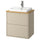 HAVBÄCK / ORRSJÖN wash-stnd w drawers/wash-basin/tap, beige/bamboo, 62x49x71 cm