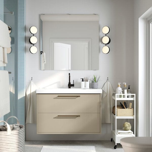 Ikea HAVBÄCK / ORRSJÖN - Washbasin/drawer unit/misc, beige,102x49x69 cm
