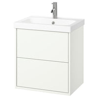 HAVBÄCK / ORRSJÖN - Washbasin/drawer/misc cabinet, white,62x49x69 cm - best price from Maltashopper.com 49514017