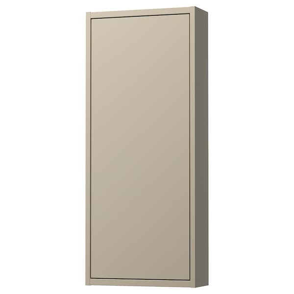 HAVBÄCK - Wall cabinet with door, beige,40x15x95 cm - best price from Maltashopper.com 60535056