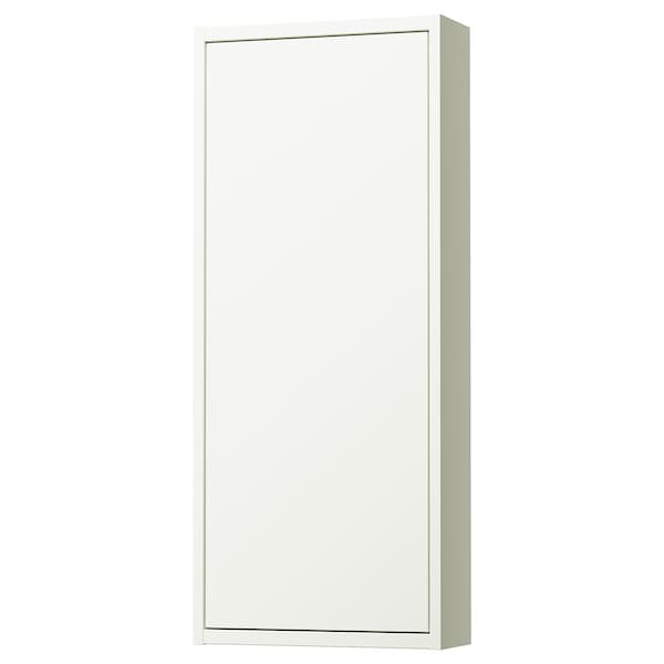 HAVBÄCK - Wall cabinet with door, white, 40x15x95 cm - best price from Maltashopper.com 40534996