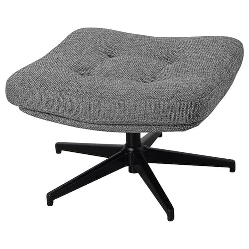 HAVBERG - Footstool, Lejde grey/black ,