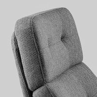 HAVBERG - Armchair and footstool, Lejde grey/black , - best price from Maltashopper.com 69485325