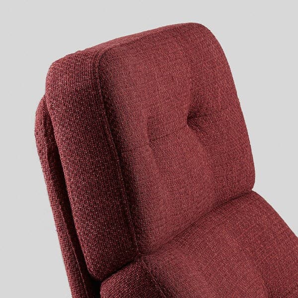 HAVBERG - Armchair and footstool, Lejde red/brown , - best price from Maltashopper.com 09485328