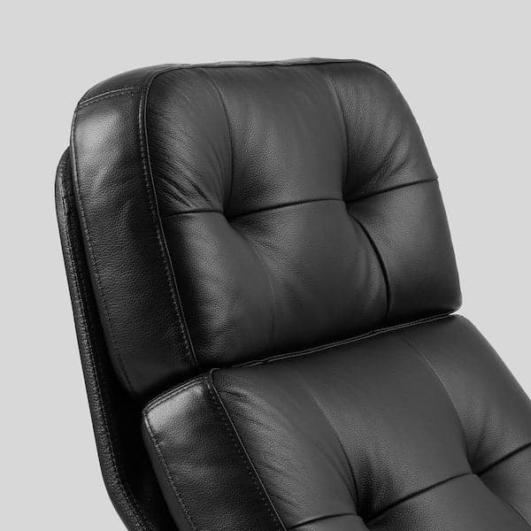 HAVBERG - Swivel armchair, Grann/Bomstad black , - best price from Maltashopper.com 90515108