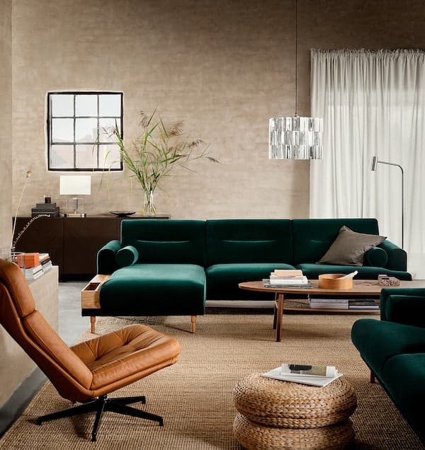 HAVBERG - Swivel armchair, Grann/Bomstad ochre brown , - best price from Maltashopper.com 70515109