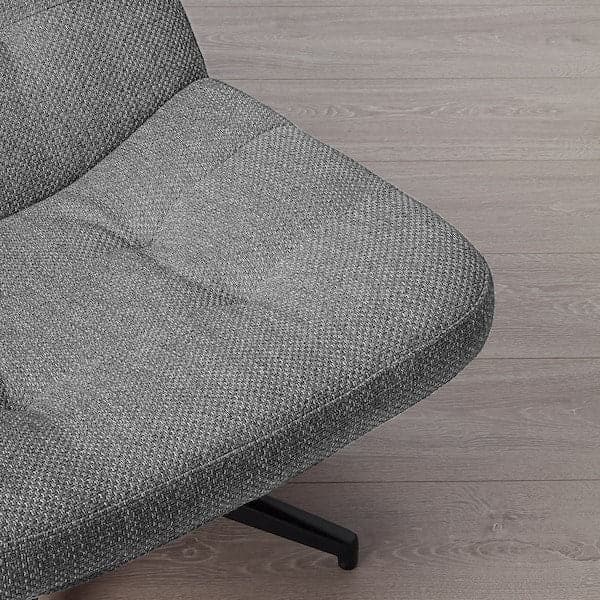 Ikea HAVBERG - Swivel armchair, Lejde grey/black ,