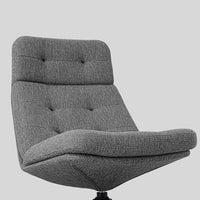 HAVBERG - Swivel armchair, Lejde grey/black , - best price from Maltashopper.com 50514894